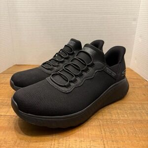 Skechers Womens Bobs Squad Chaos Hands-Free Slip-Ins Black, US 11